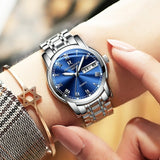 waterproof ontheedge gold blue wristwatches