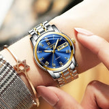 waterproof ontheedge gold blue wristwatches