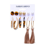 Bohemian Tassel Acrylic Earrings