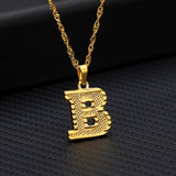 Tiny Gold Initial Letter Necklace For Women Stainless Steel A-Z Alphabet Pendant Necklace Jewelry Christmas Gifts Bijoux Femme