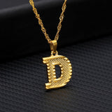 Tiny Gold Initial Letter Necklace For Women Stainless Steel A-Z Alphabet Pendant Necklace Jewelry Christmas Gifts Bijoux Femme