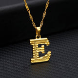 Tiny Gold Initial Letter Necklace For Women Stainless Steel A-Z Alphabet Pendant Necklace Jewelry Christmas Gifts Bijoux Femme
