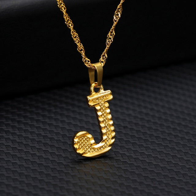 Tiny Gold Initial Letter Necklace For Women Stainless Steel A-Z Alphabet Pendant Necklace Jewelry Christmas Gifts Bijoux Femme