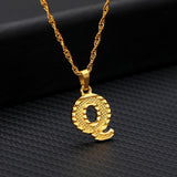Tiny Gold Initial Letter Necklace For Women Stainless Steel A-Z Alphabet Pendant Necklace Jewelry Christmas Gifts Bijoux Femme