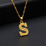 Tiny Gold Initial Letter Necklace For Women Stainless Steel A-Z Alphabet Pendant Necklace Jewelry Christmas Gifts Bijoux Femme