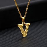 Tiny Gold Initial Letter Necklace For Women Stainless Steel A-Z Alphabet Pendant Necklace Jewelry Christmas Gifts Bijoux Femme