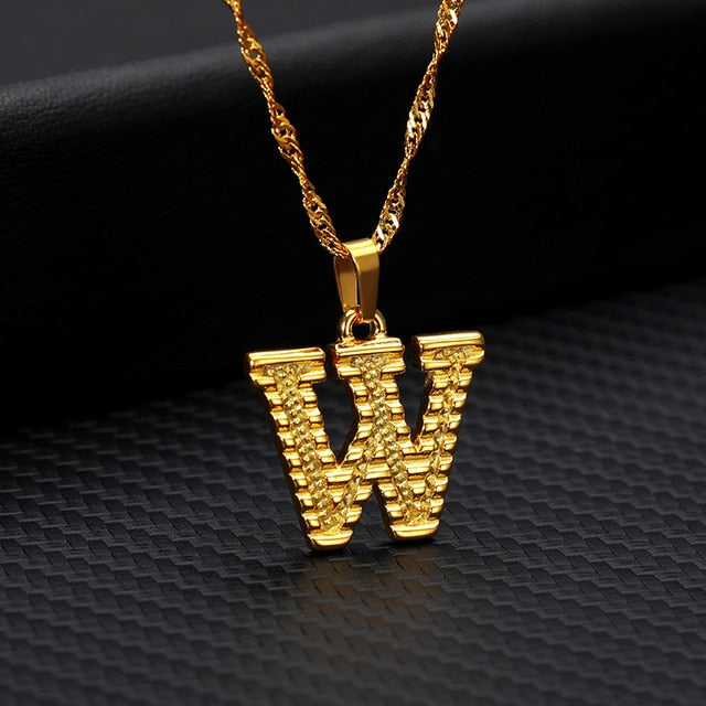 Tiny Gold Initial Letter Necklace For Women Stainless Steel A-Z Alphabet Pendant Necklace Jewelry Christmas Gifts Bijoux Femme
