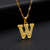 Tiny Gold Initial Letter Necklace For Women Stainless Steel A-Z Alphabet Pendant Necklace Jewelry Christmas Gifts Bijoux Femme