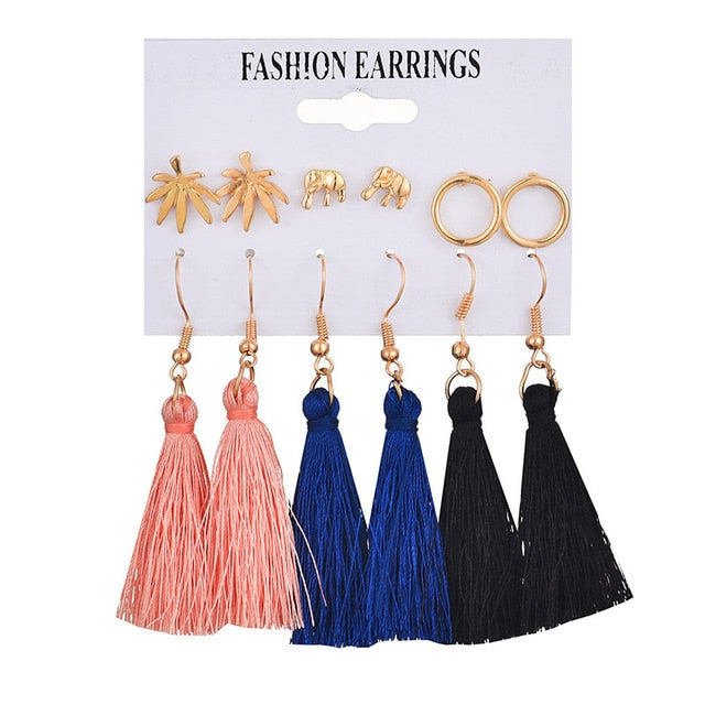 Tassel Acrylic Earrings