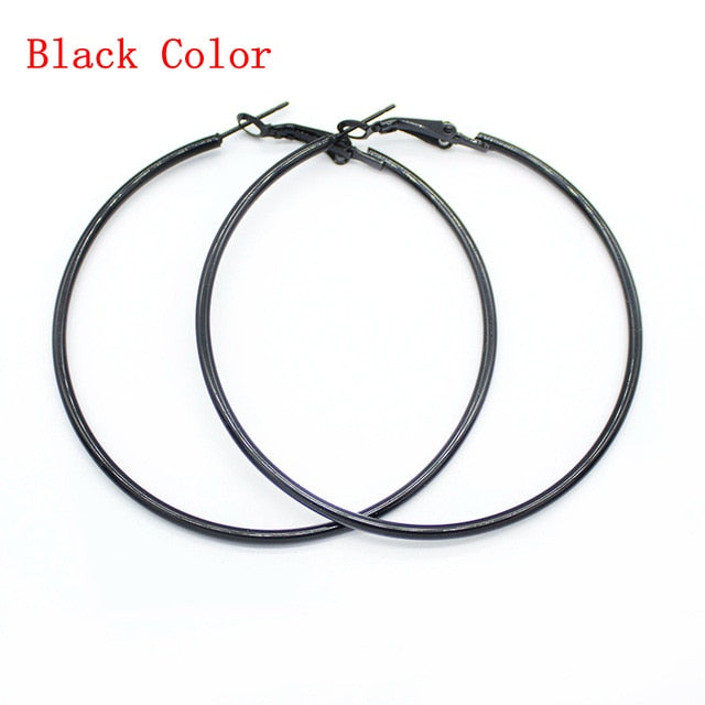 EKUSTYEE Brand 4 Size Big Hoop Earring