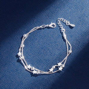 Sindlan Punk Silver Color Chain Pendant Necklace for Women Kpop