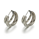 Long Crystal Tassel Gold Color Dangle Earrings