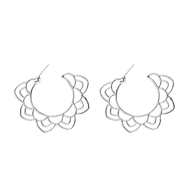 Long Crystal Tassel Gold Color Dangle Earrings