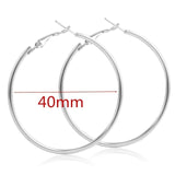 Exaggerate Big Smooth Circle Hoop Earrings