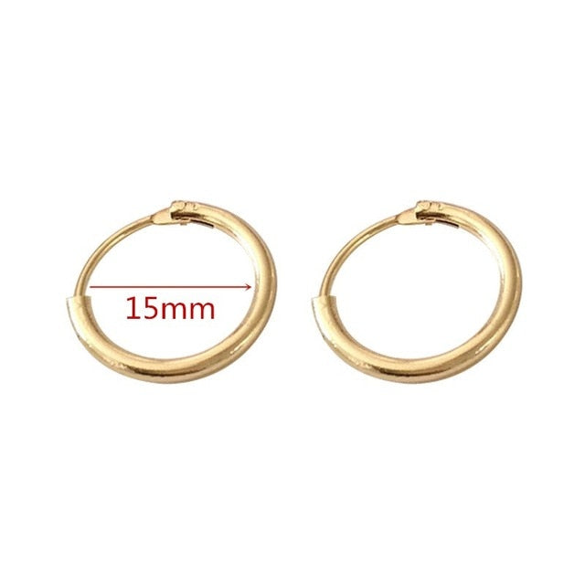 Exaggerate Big Smooth Circle Hoop Earrings
