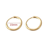 Exaggerate Big Smooth Circle Hoop Earrings