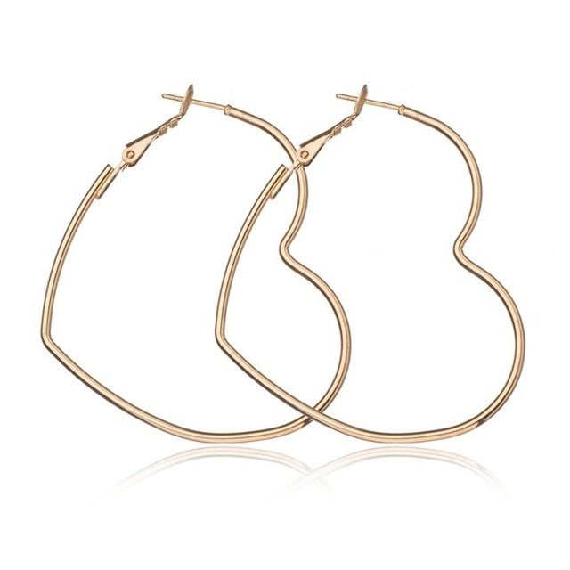 Exaggerate Big Smooth Circle Hoop Earrings