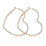 Exaggerate Big Smooth Circle Hoop Earrings