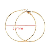 Exaggerate Big Smooth Circle Hoop Earrings