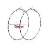 Exaggerate Big Smooth Circle Hoop Earrings