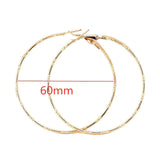 Exaggerate Big Smooth Circle Hoop Earrings
