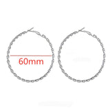Exaggerate Big Smooth Circle Hoop Earrings