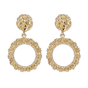 ALIUTOM Metal Geometric Pendant Earrings