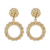 ALIUTOM Metal Geometric Pendant Earrings