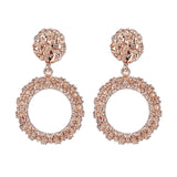 ALIUTOM Metal Geometric Pendant Earrings