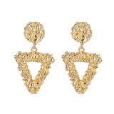 ALIUTOM Metal Geometric Pendant Earrings