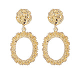 ALIUTOM Metal Geometric Pendant Earrings