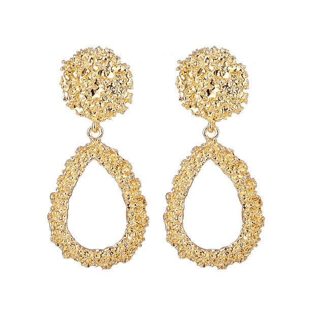 ALIUTOM Metal Geometric Pendant Earrings