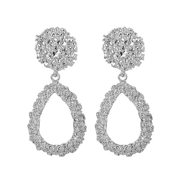 ALIUTOM Metal Geometric Pendant Earrings