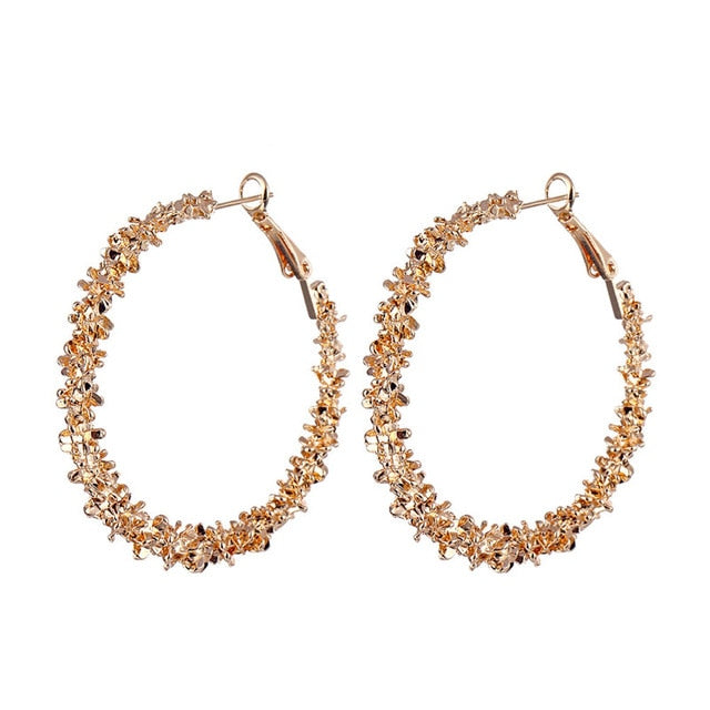 ALIUTOM Metal Geometric Pendant Earrings