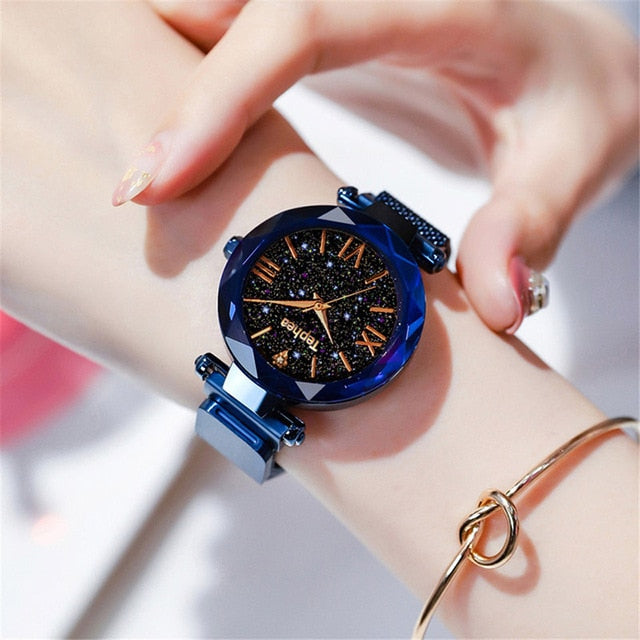 Magnetic Starry Sky Quartz Wristwatch
