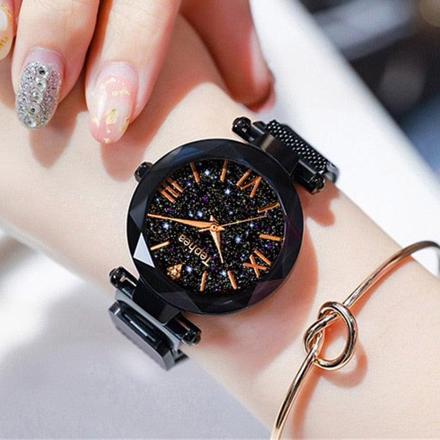 Magnetic Starry Sky Quartz Wristwatch