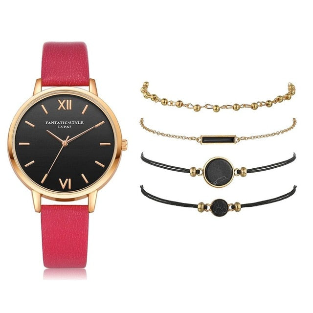5pcs Quartz Wristwatch