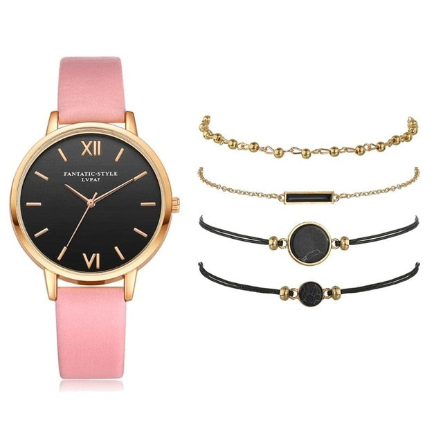 5pcs Quartz Wristwatch