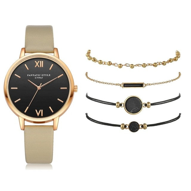 5pcs Quartz Wristwatch