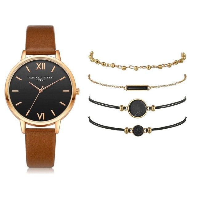 5pcs Quartz Wristwatch