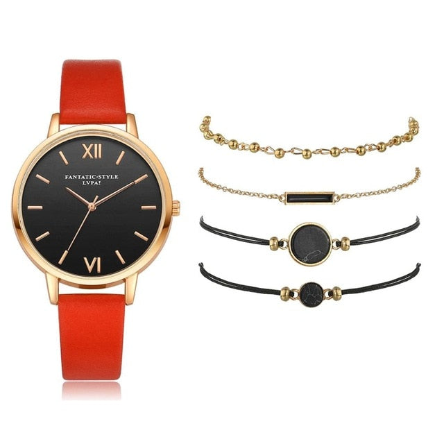 5pcs Quartz Wristwatch