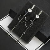 Black Acrylic Drop Earrings