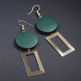 Black Acrylic Drop Earrings