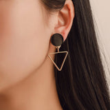 Black Acrylic Drop Earrings