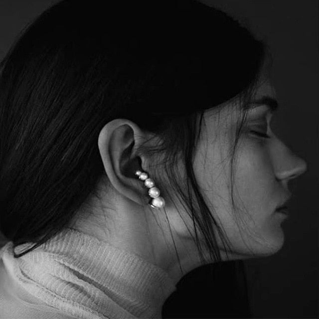 Black Acrylic Drop Earrings