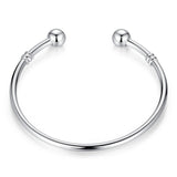 BAMOER 5 Style Silver Color LOVE Snake Chain Bracelet