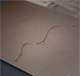 XIYANIKE New Fashion 925 Sterling Silver Couples Bracelet Korean Simple Letter LUCKY Beads Pendant Bracelets Party Jewelry Gifts