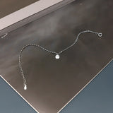 XIYANIKE New Fashion 925 Sterling Silver Couples Bracelet Korean Simple Letter LUCKY Beads Pendant Bracelets Party Jewelry Gifts