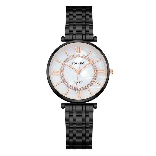 Silver Mesh Strap Quartz Watch