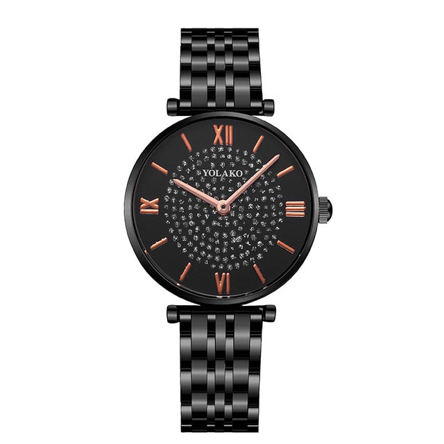 Silver Mesh Strap Quartz Watch